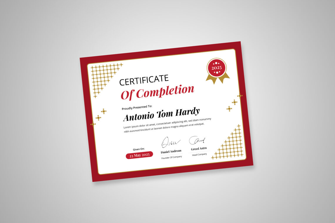 Preview Certificate B 18