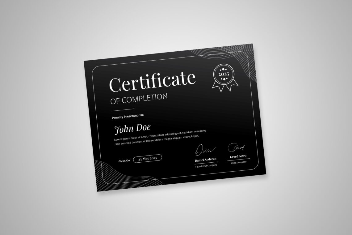 Preview Certificate B 21