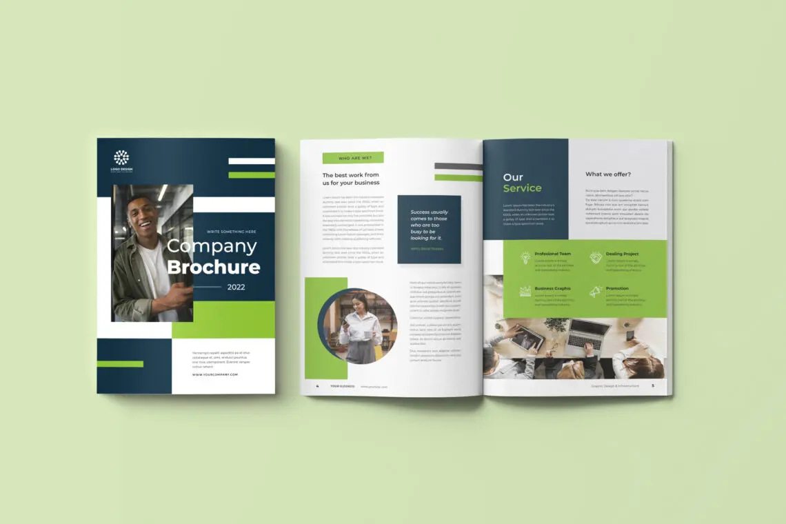 Brochure – Company Business Green Theme
