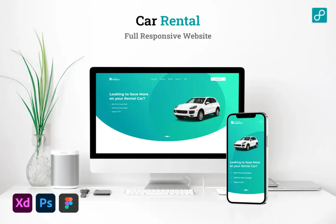 Car Rental Web Landing Page