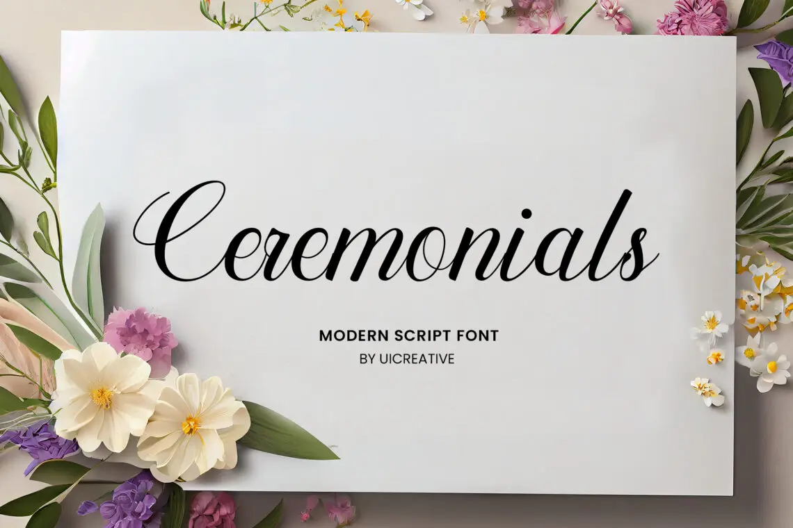 Ceremonials Modern Script Font