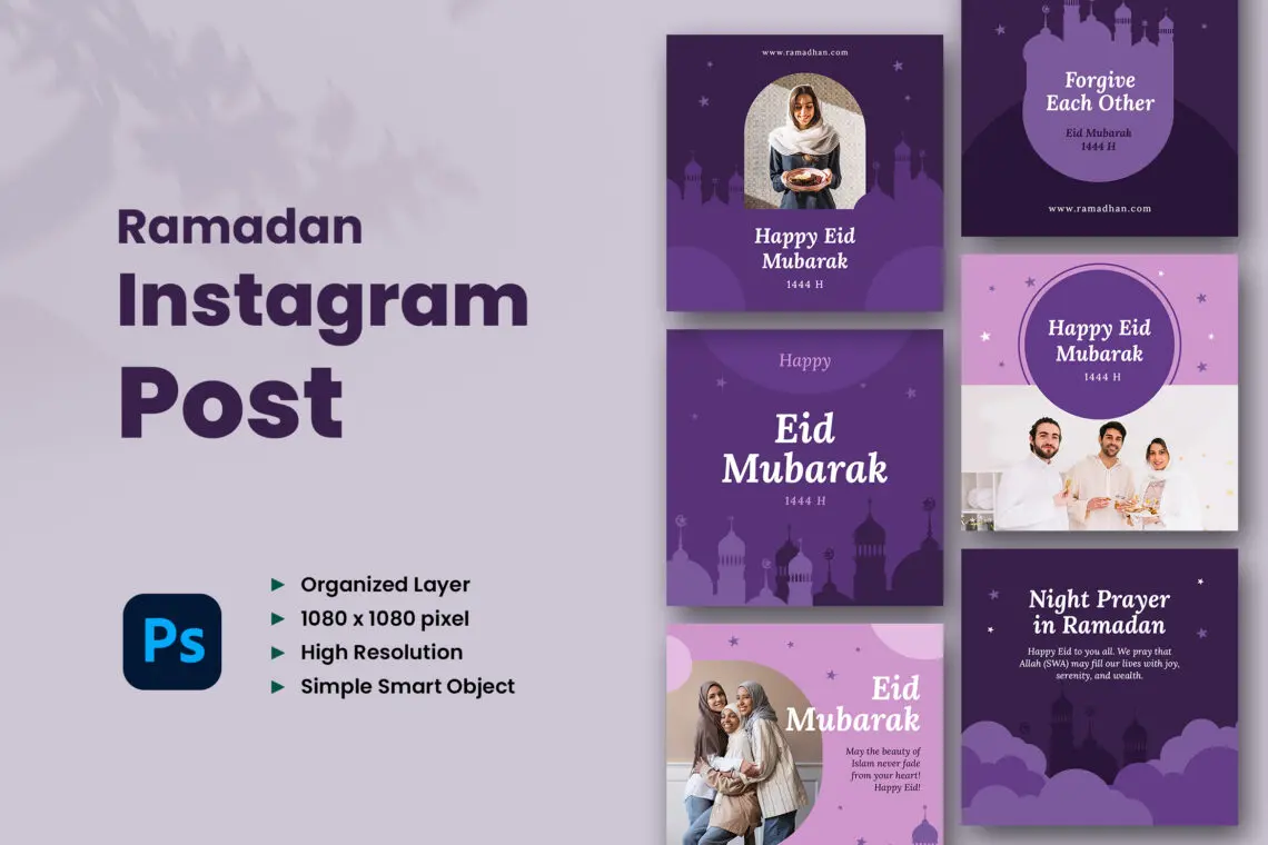 Eid Mubarak Celebration Instagram Post