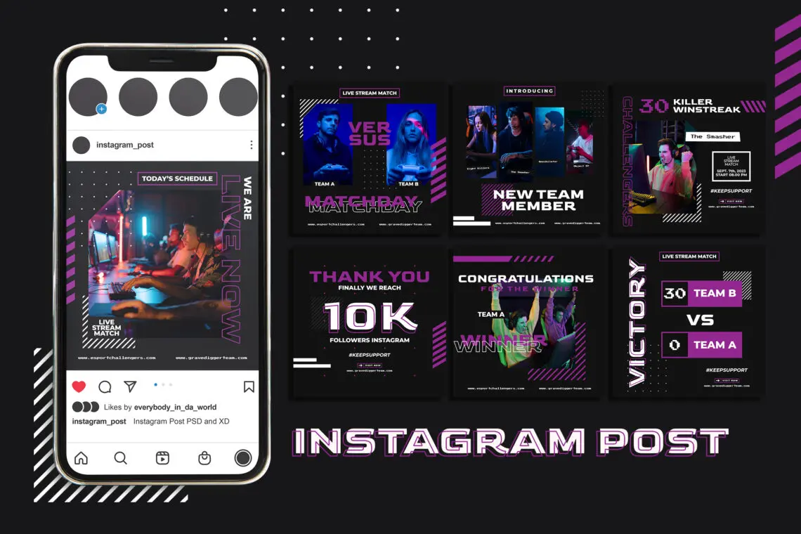Esport Match Instagram Post