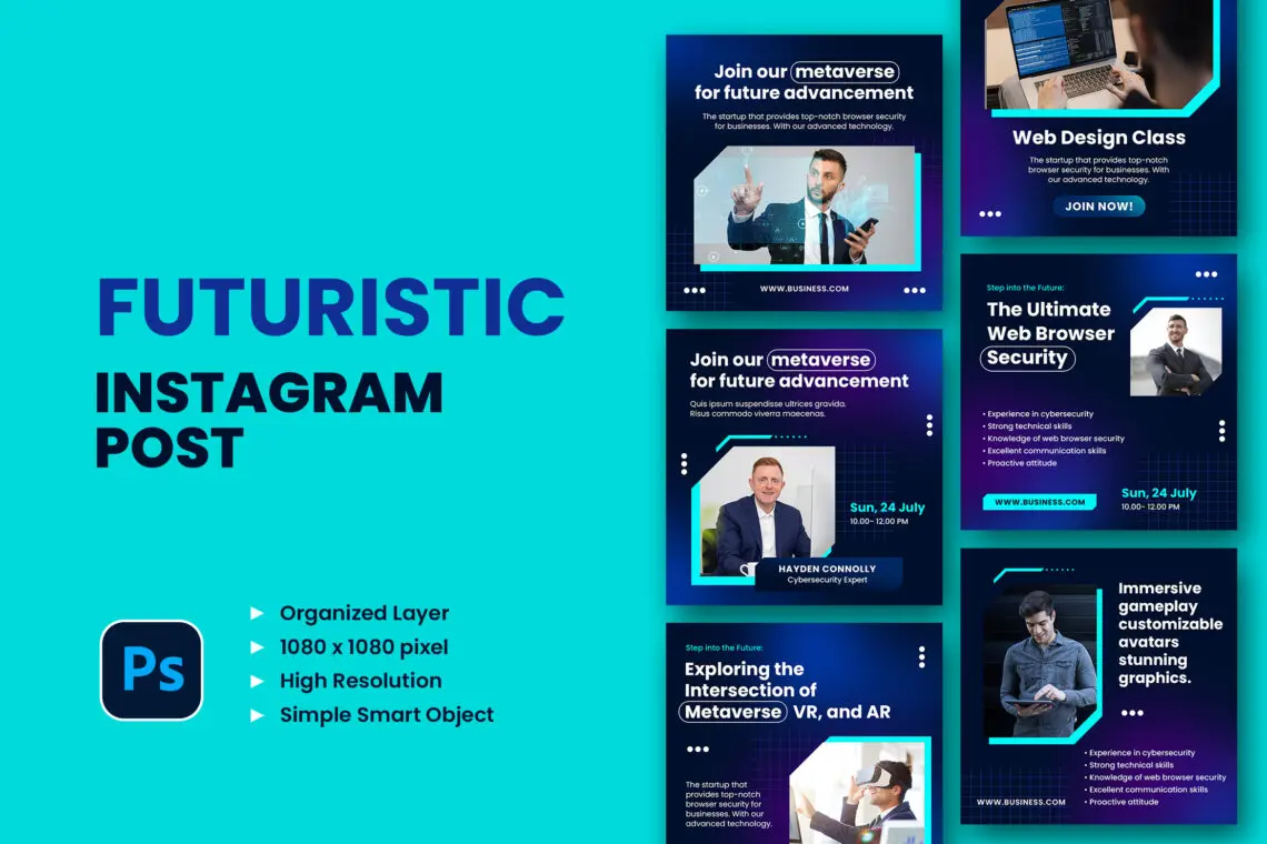 Futuristic Business Instagram Post