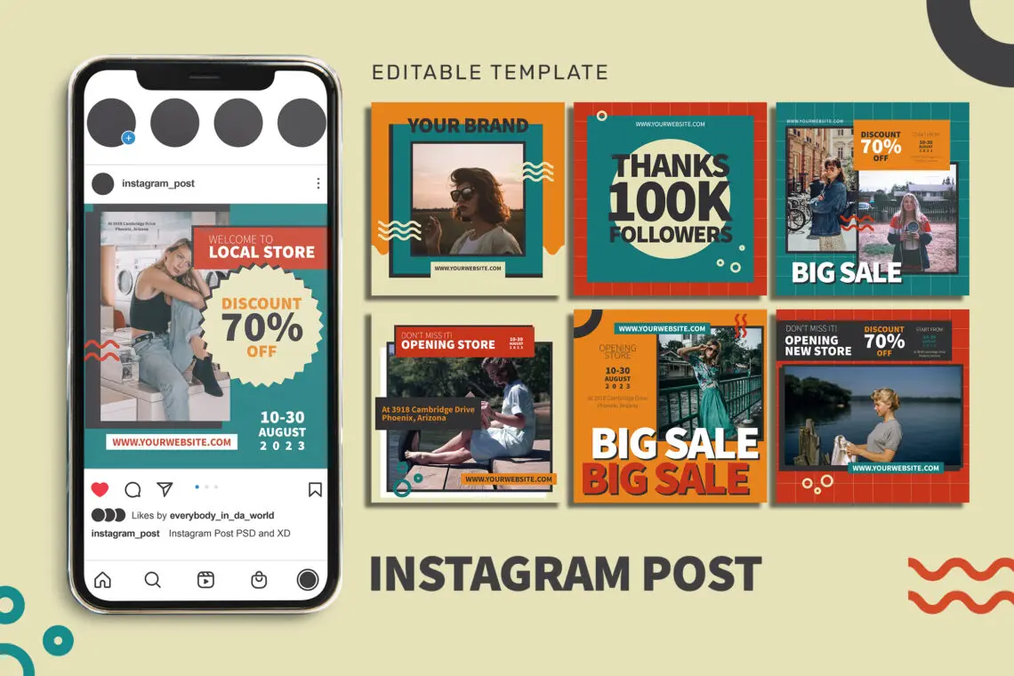 Grand Opening Sale Instagram Post