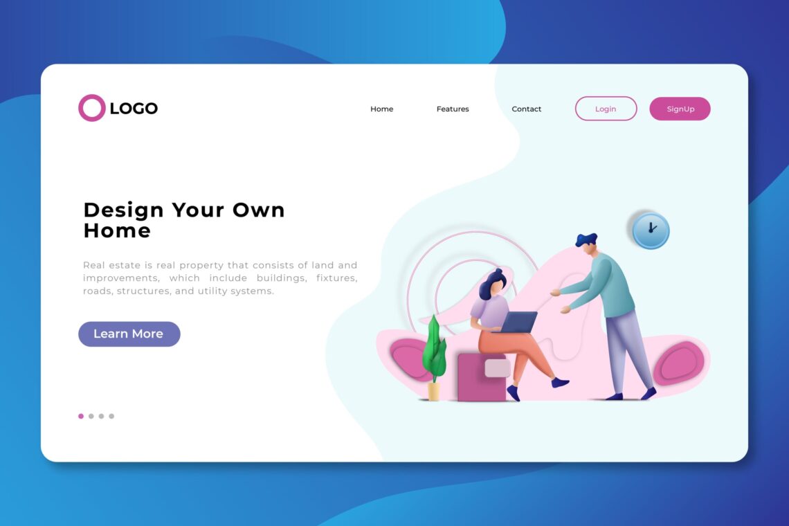 Illustration Landing Pages – Design Your Home