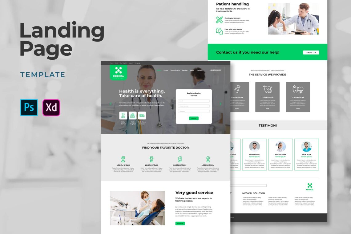 Medical Center Landing Pages