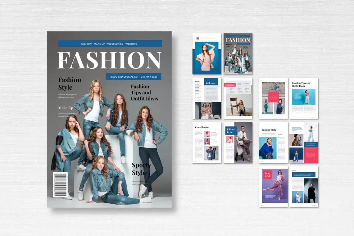 Top Fashion Magazine Template