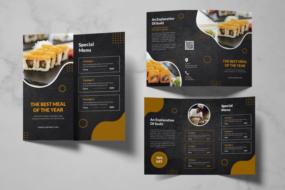 Trifold Brochure – Sushi Restaurant