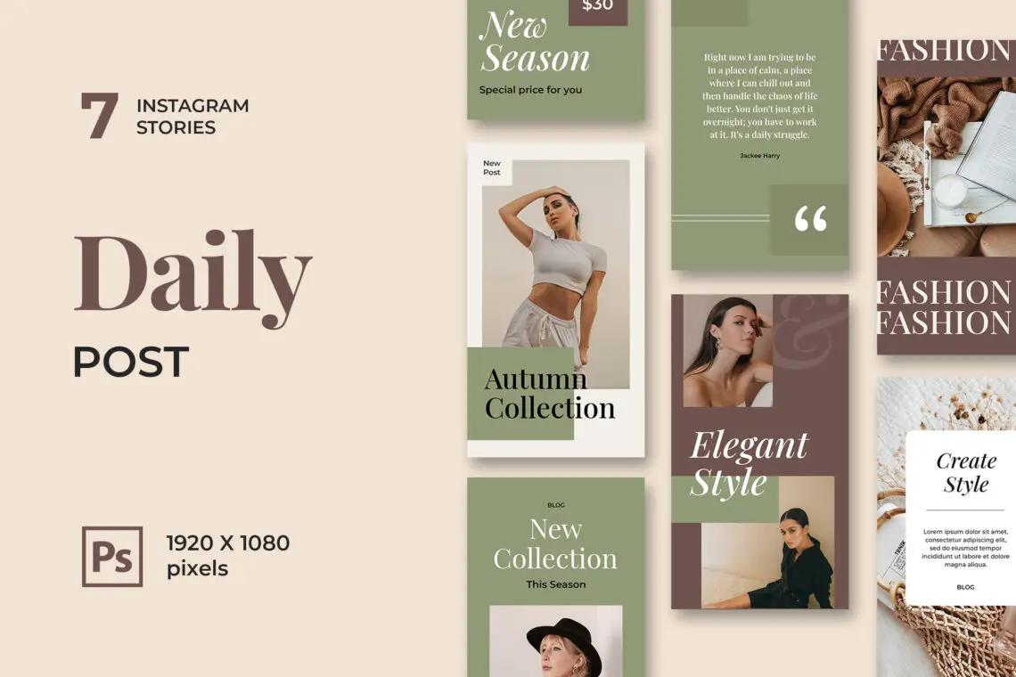 Daily Fashion Collection Instagram Stories