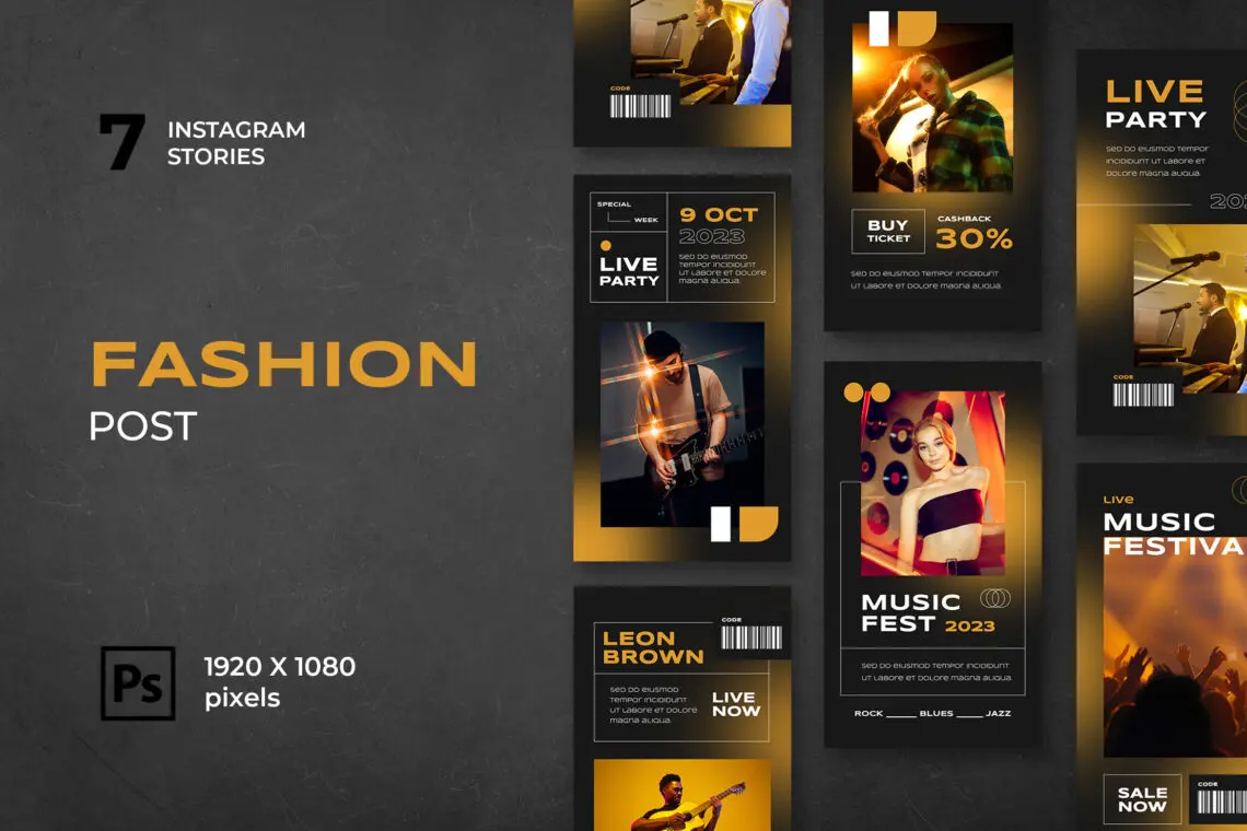 Glossy Fashion Instagram Stories