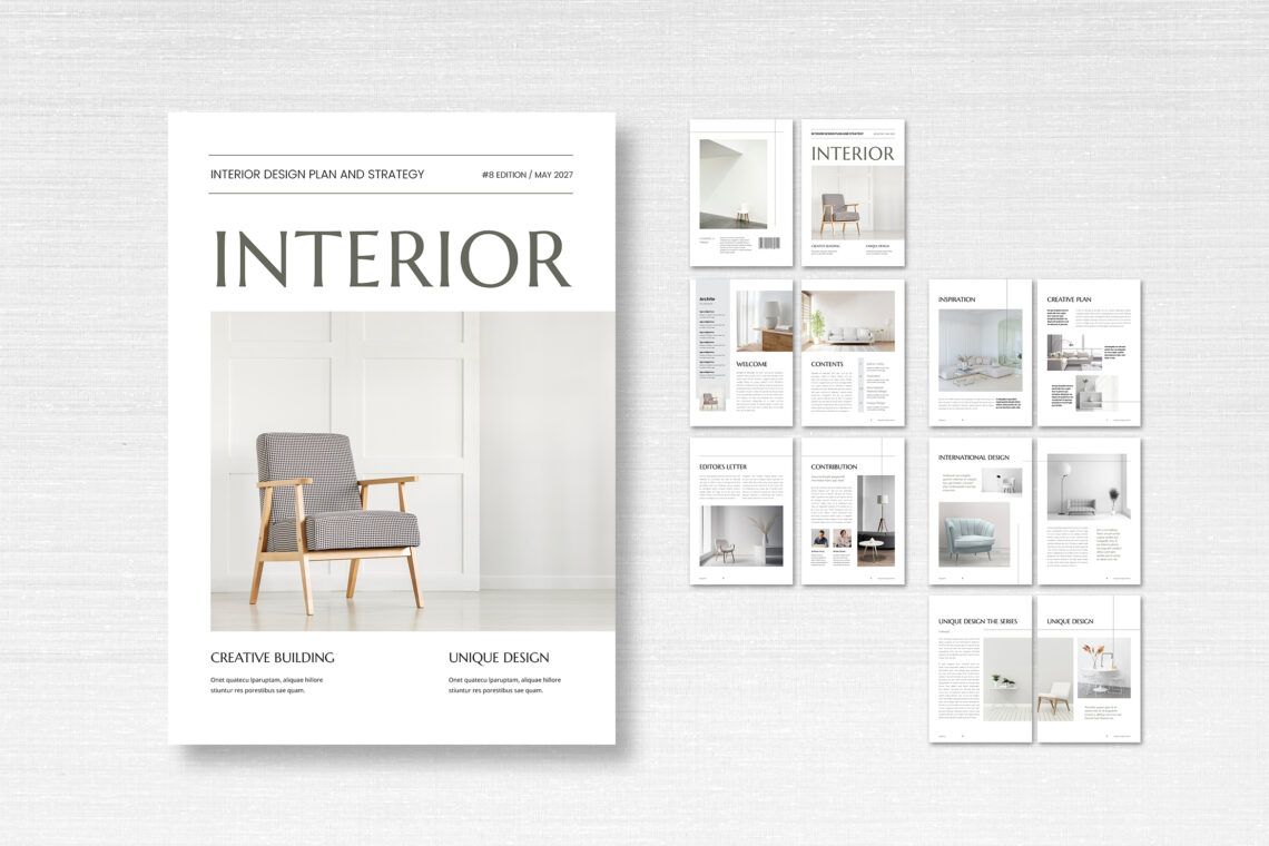 Interior Design Trend Magazine Template