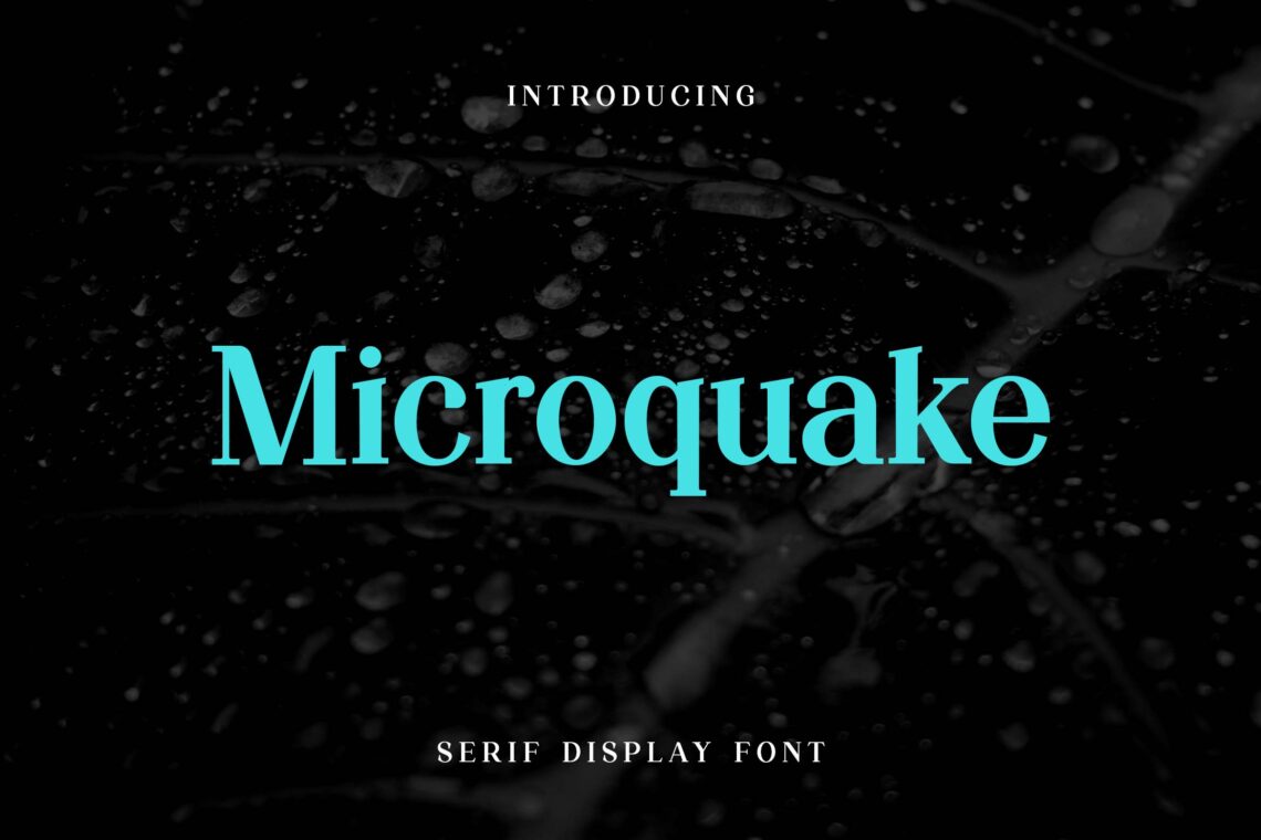 Microquake Modern Elegant Serif Display Font