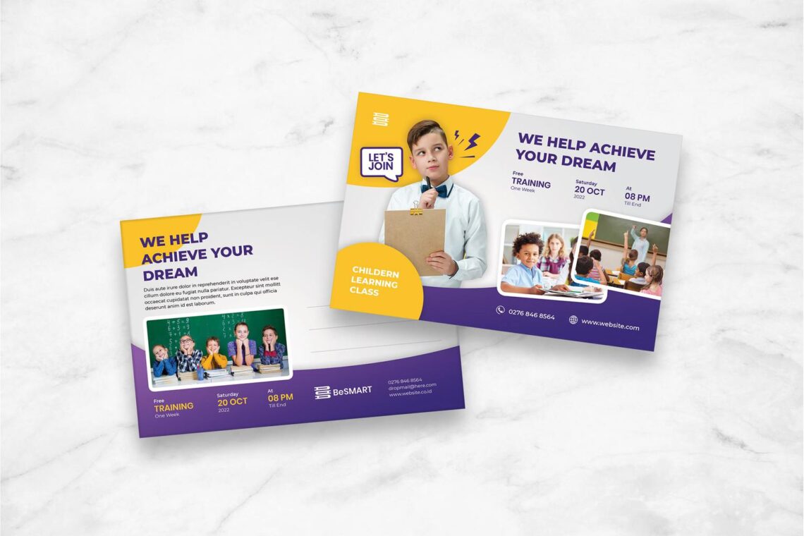 Postcard – Child Learning Class