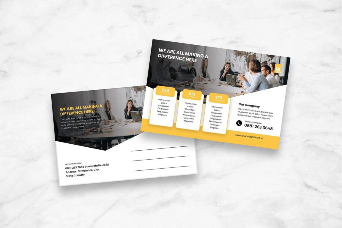 Postcard – Development Company Services