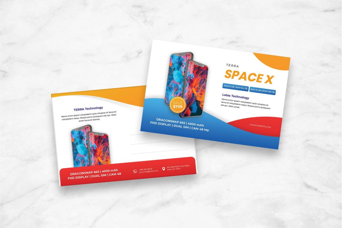 Postcard – Smartphone Product Promotion