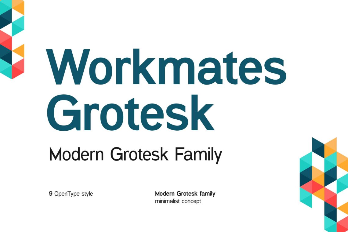 Workmates Modern Grotesk Family Font