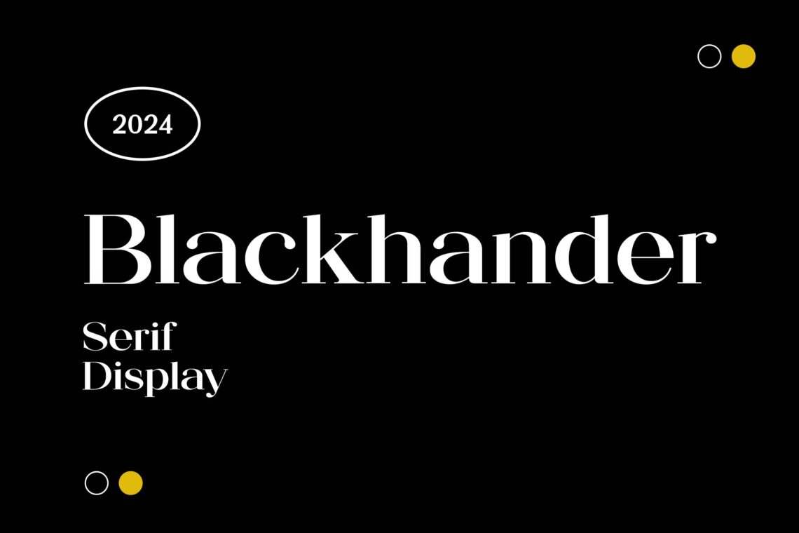 Blackhander Serif Display Font