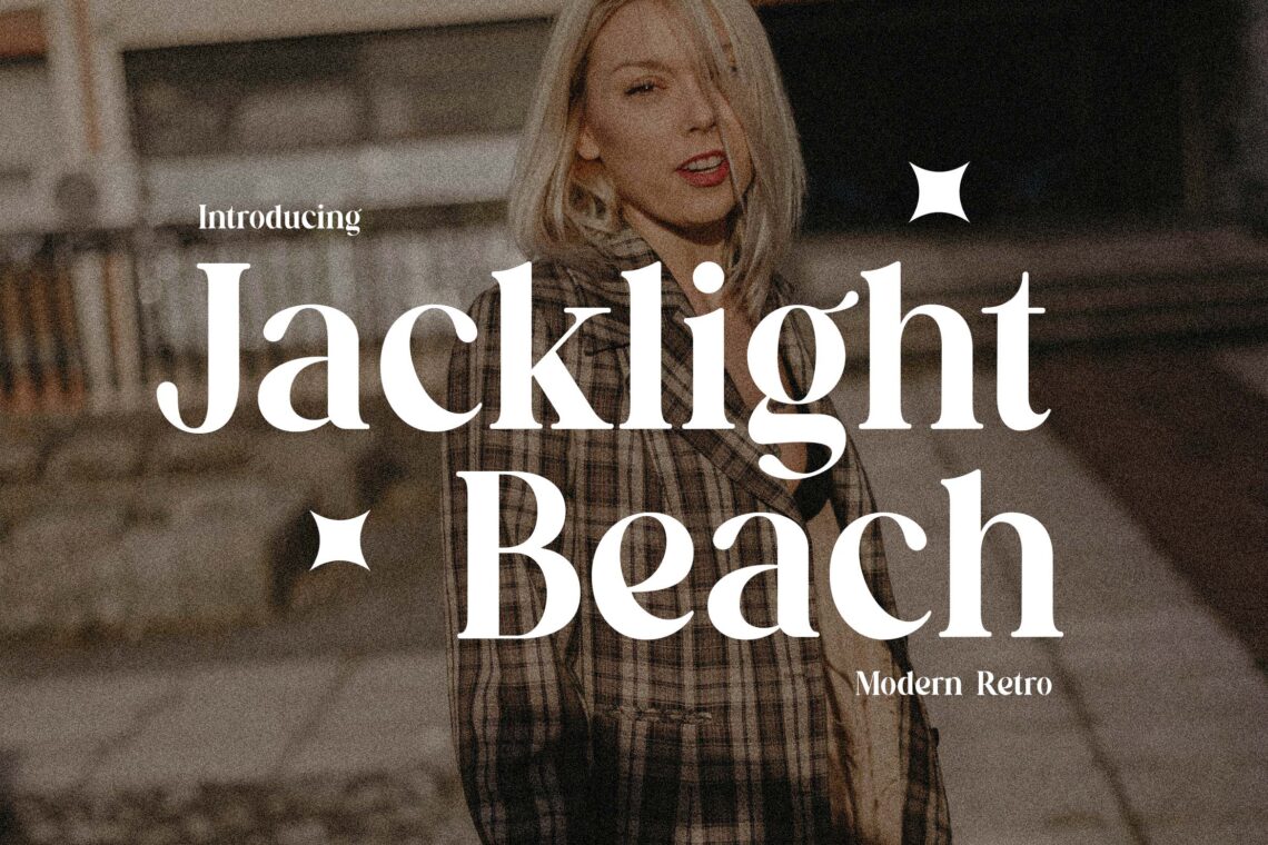 Jacklight Beach Modern Serif Retro Font