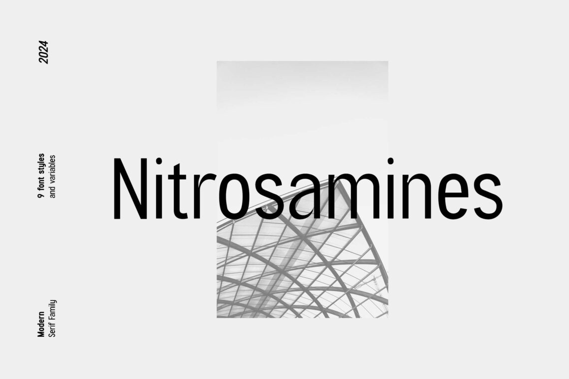 Nitrosamines Modern Serif Family Font