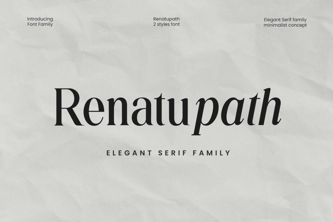 Renatupath Elegant Serif Family