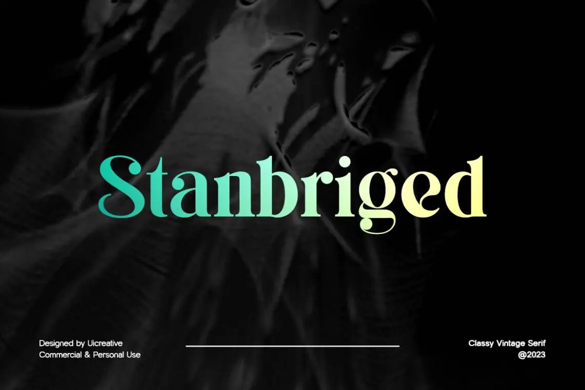 Stanbriged Classy Vintage Serif Font