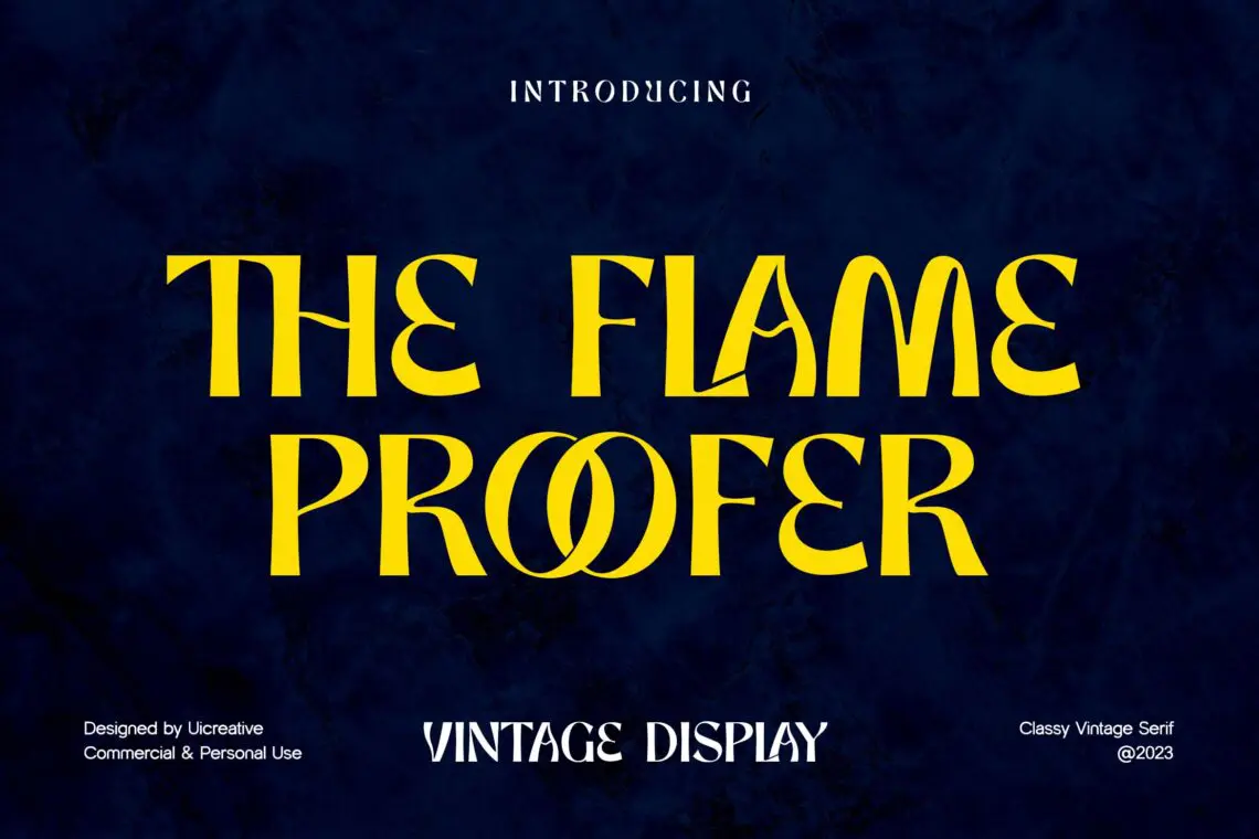 The Flame Proofer Display Serif Font