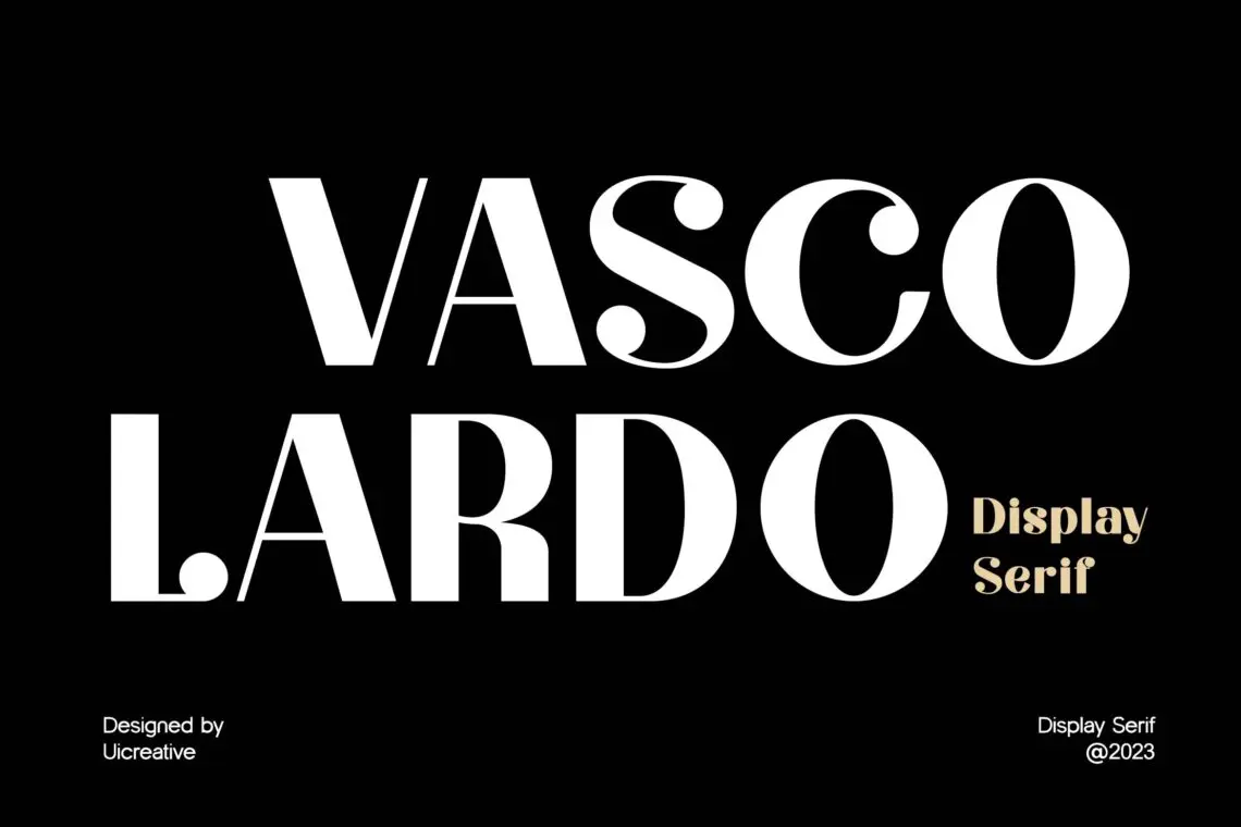 Vascolardo Display Serif Font