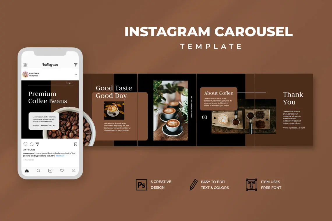 Pembuatan Kandungan Reels, Carousel dan Stories