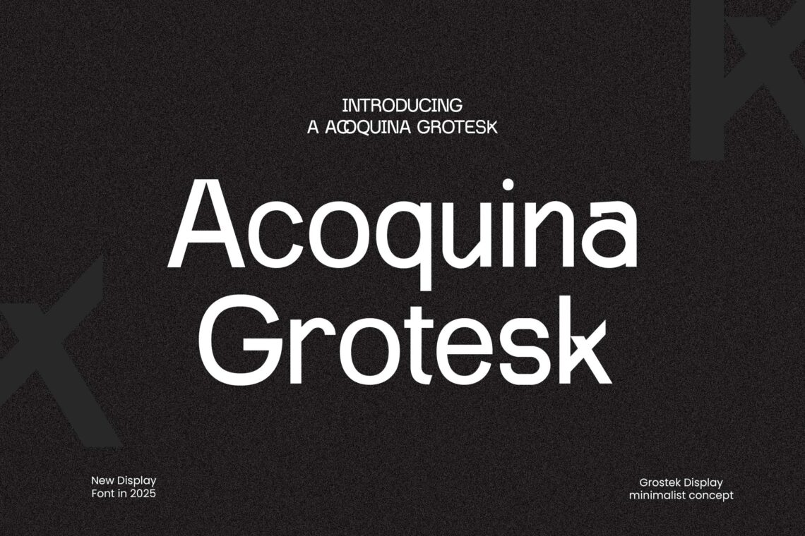 Acoquina Grotesk Display Font