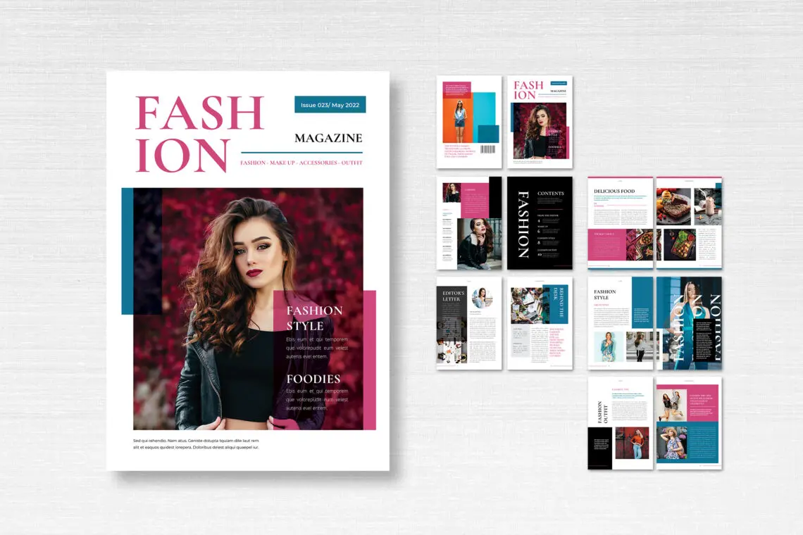 Magazine Template Fashion Design