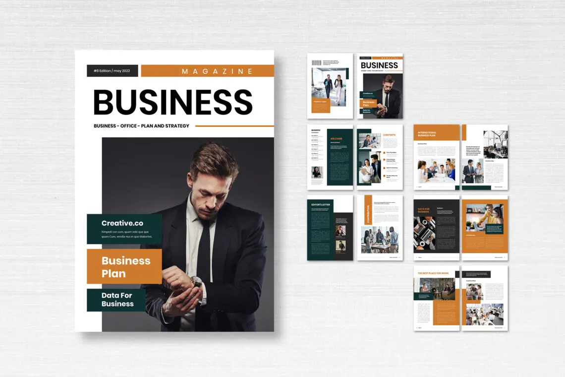 Magazine Template For Business
