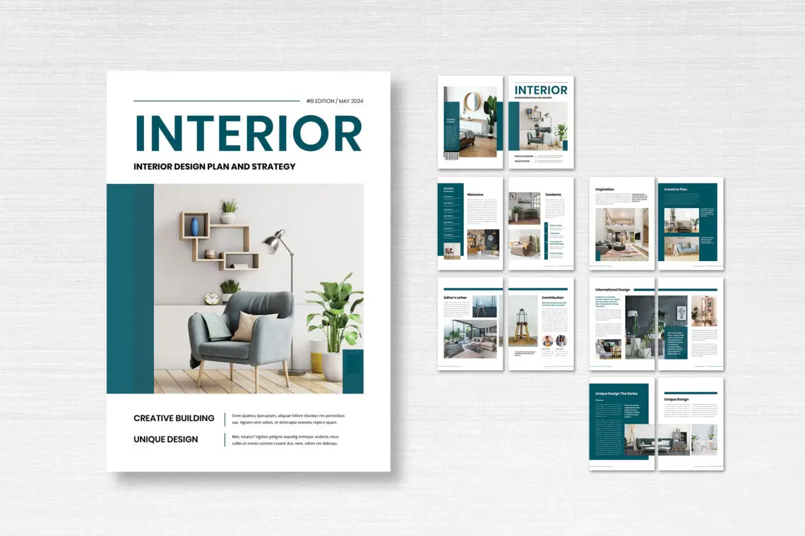 Magazine Template – Interior Design