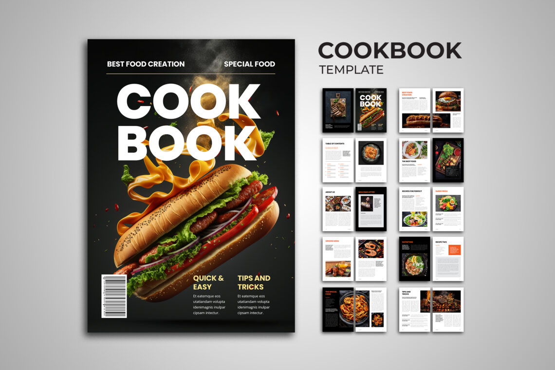 Modern Elegant Cookbook Template