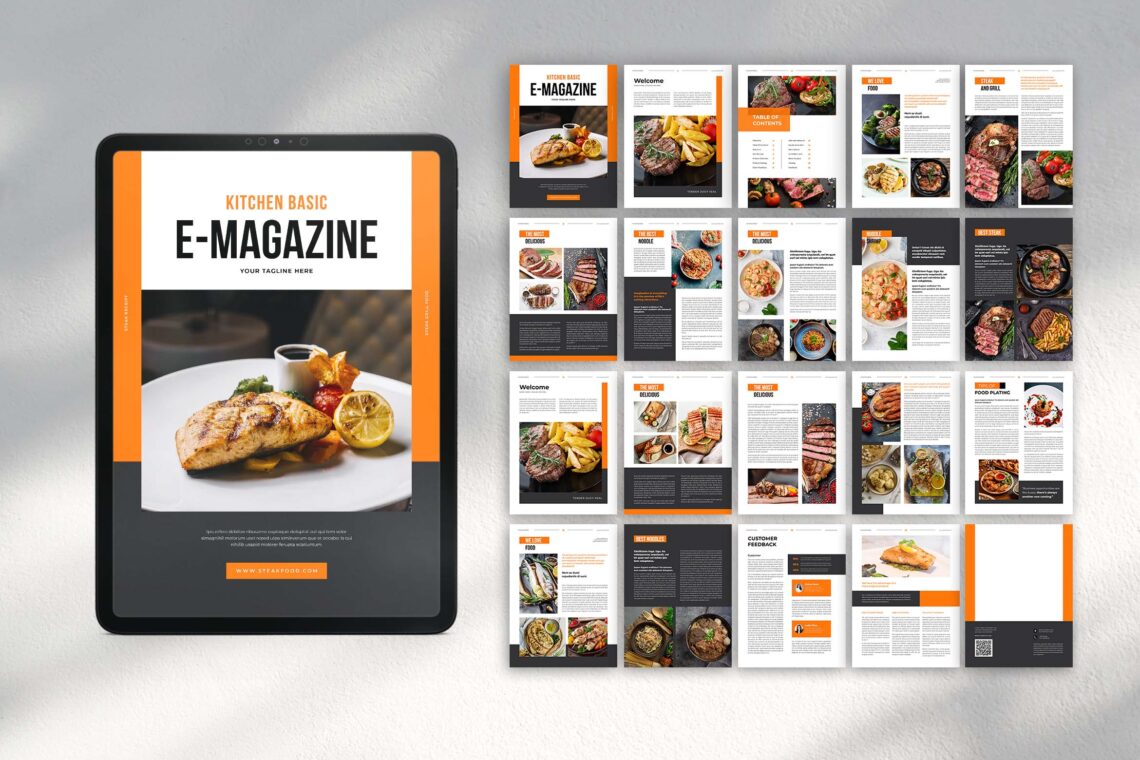 Orange Food Culinary Ebook Template