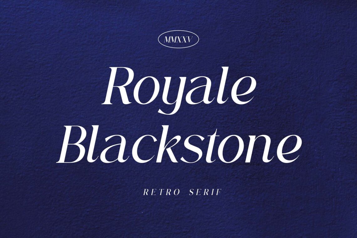 Royale Blackstone Retro Serif Font