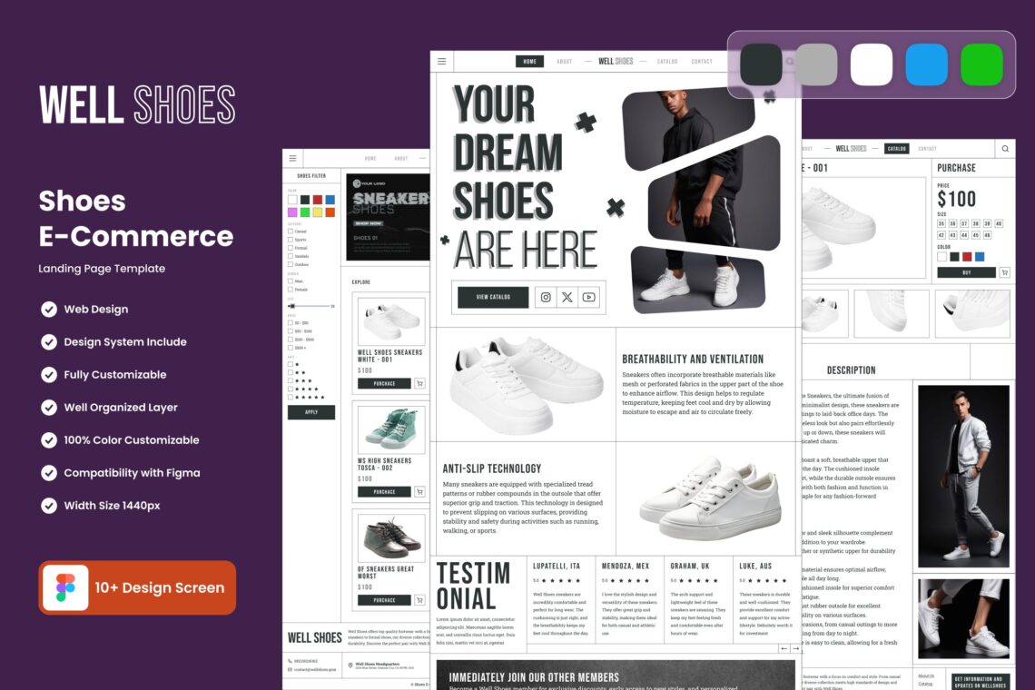 Shoes eCommerce Website Template