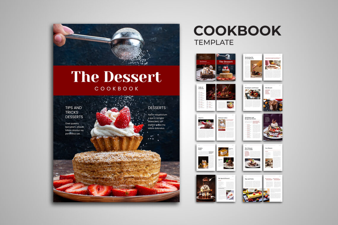 The Dessert Modern Cookbook Template