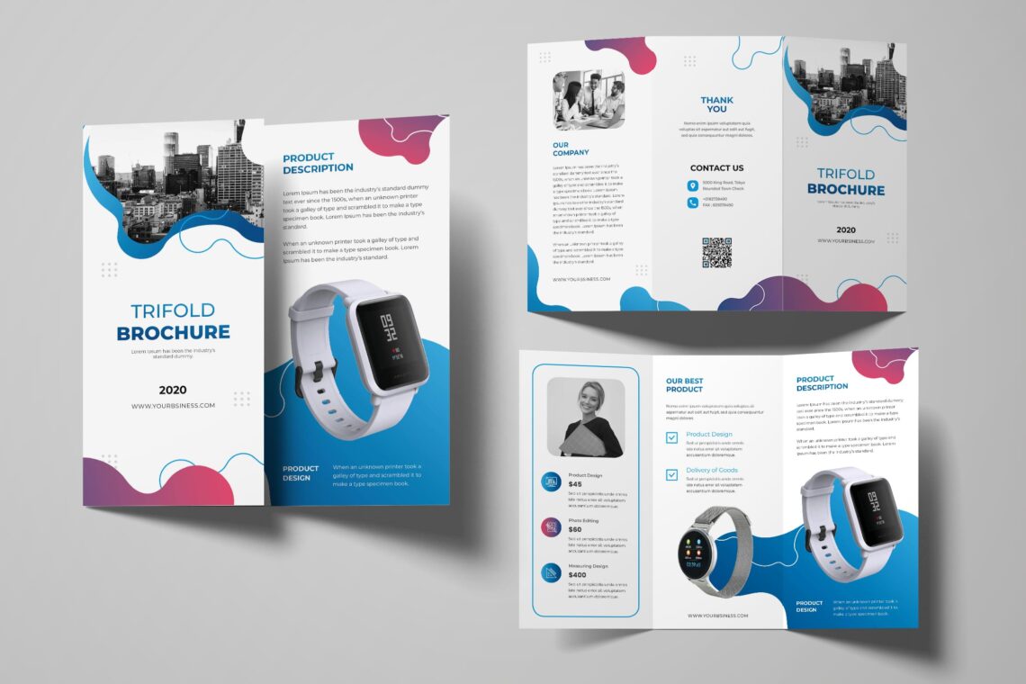 Trifold Brochure – Smart Watch Product