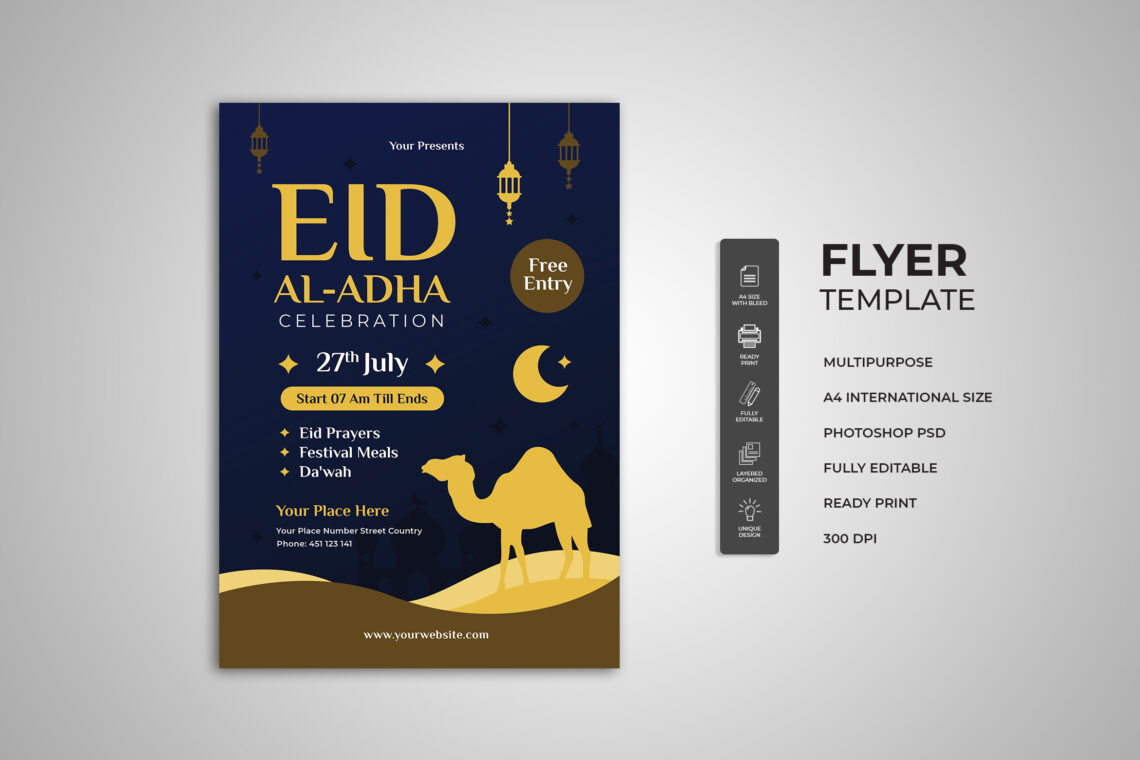 Eid Adha Celebration Flyer