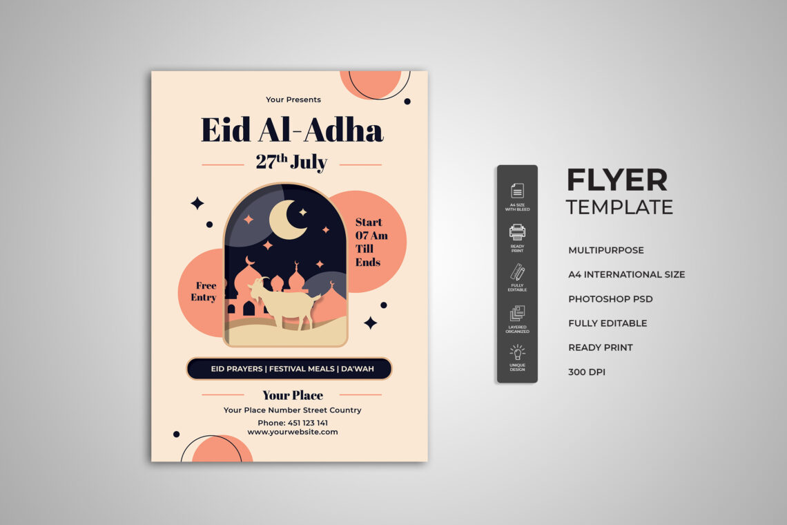 Eid al-Adha Pray Flyer