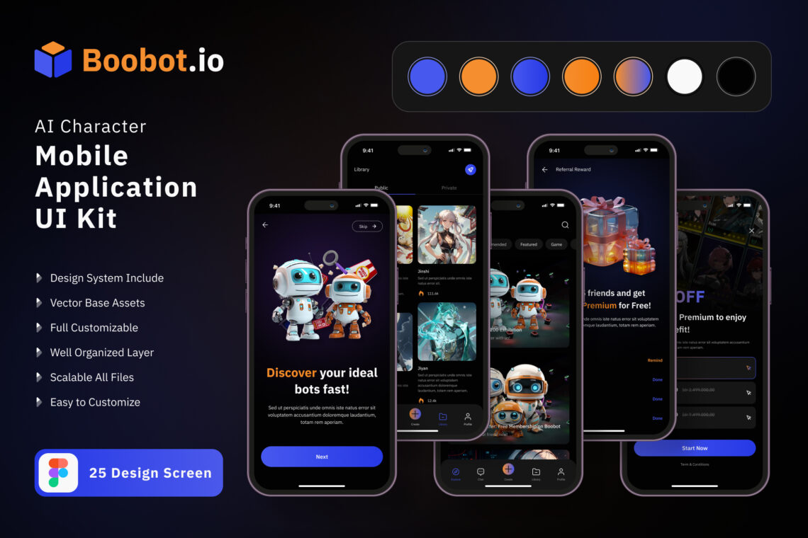 Preview Image Ui Kit Mobile App Character Ai 001