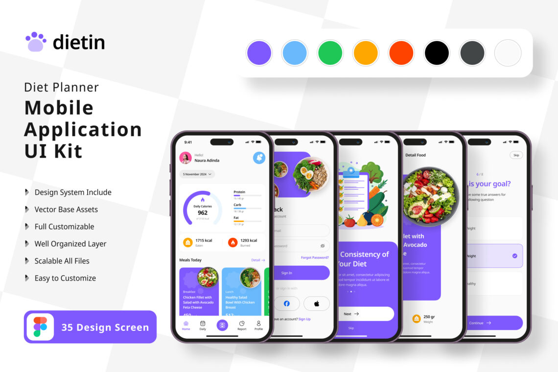 Preview Image Ui Kit Mobile App Diet Planner 017