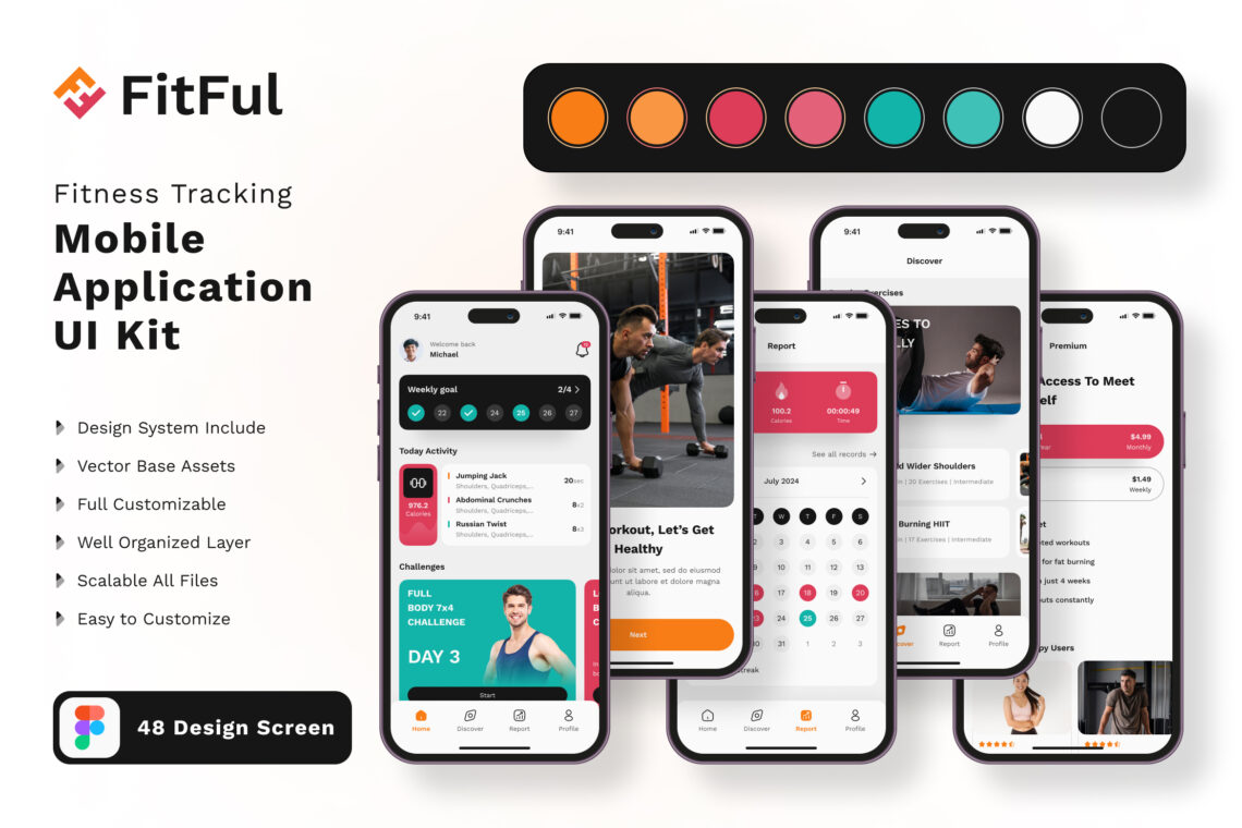 Preview Image Ui Kit Mobile App Fitness Tracking 007