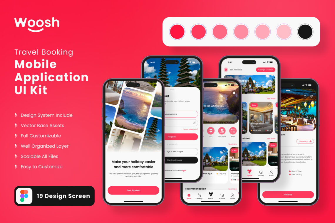 Preview Image Ui Kit Mobile App Travel Booking 003