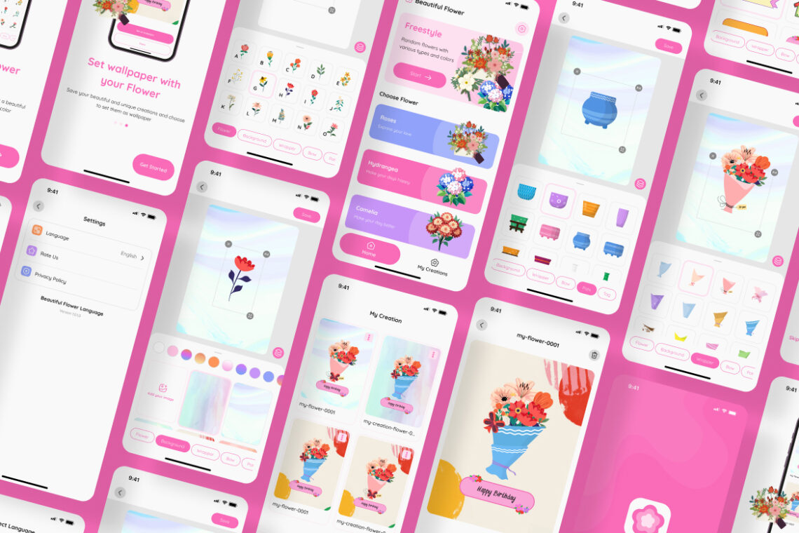 Supporting Preview Image Ui Kit Mobile App Flower Language 006 2