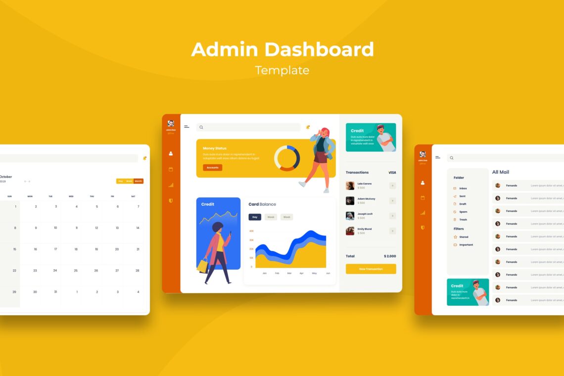 Admin Dashboard Personal Financial Transactions