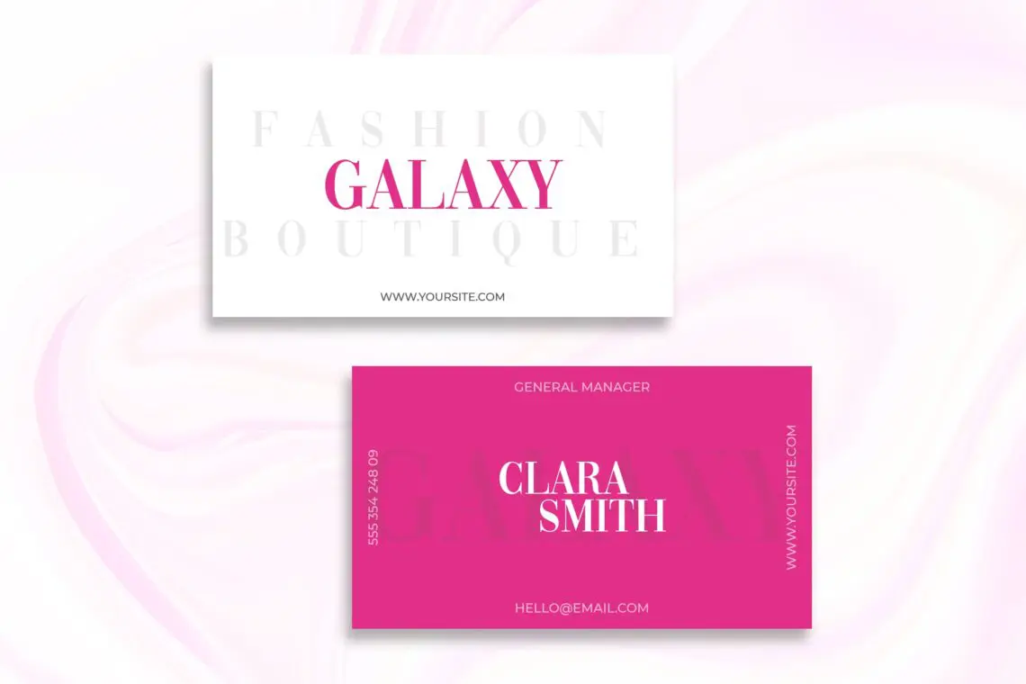 Business Card Fashion Boutique Templatejpg