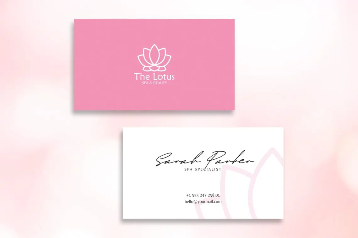 Business Card Spa Beauty Brandjpg