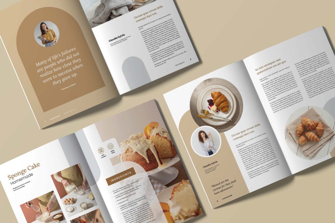 Cake Homemade Magazine Template 3